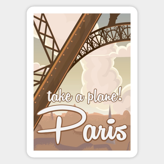 Take a Plane Paris Sticker by nickemporium1